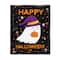 Stupell Industries Happy Halloween Happy Ghost Framed Floater Canvas Wall Art